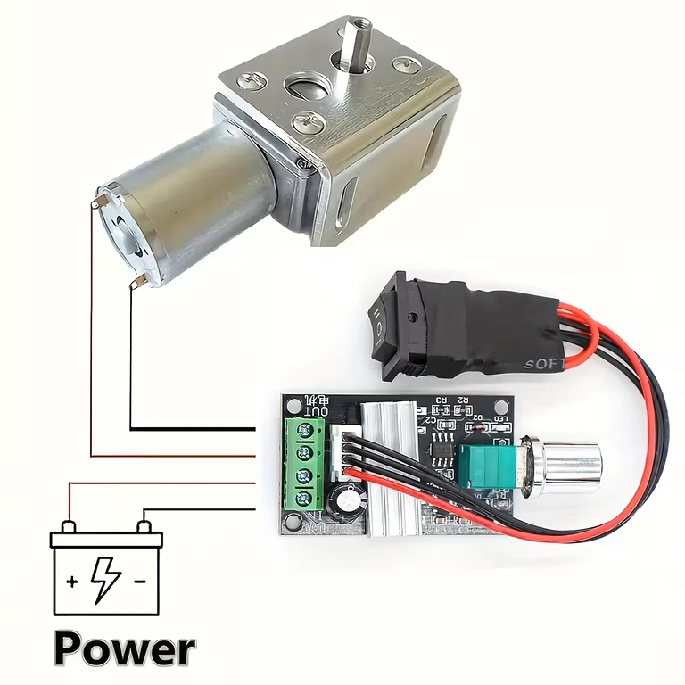 Σύνδεση controller PWM για κινητήρες DC