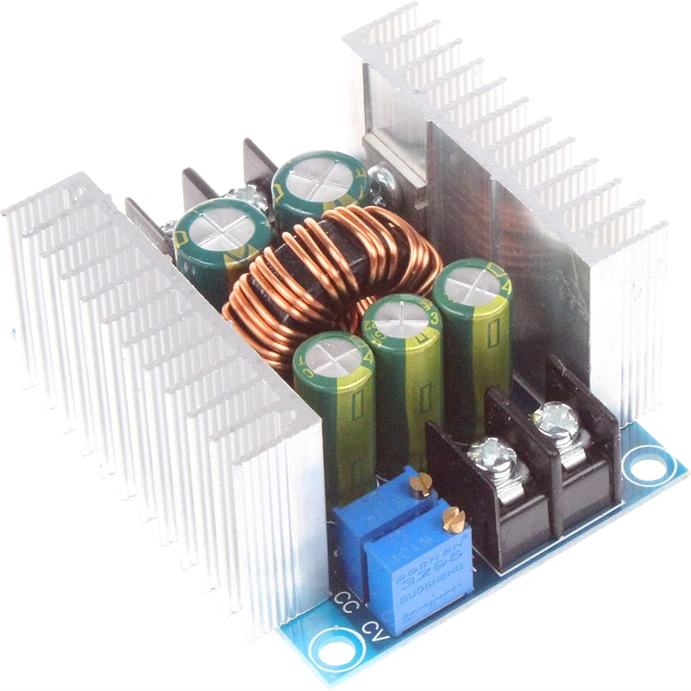 Ρύθμιση τάσης και ρεύματος στη μονάδα CC/CV 20A 300W