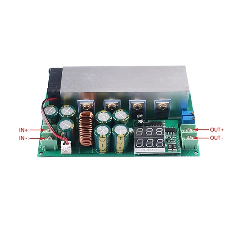 Γενική όψη μονάδας DC12-80V 20A Buck