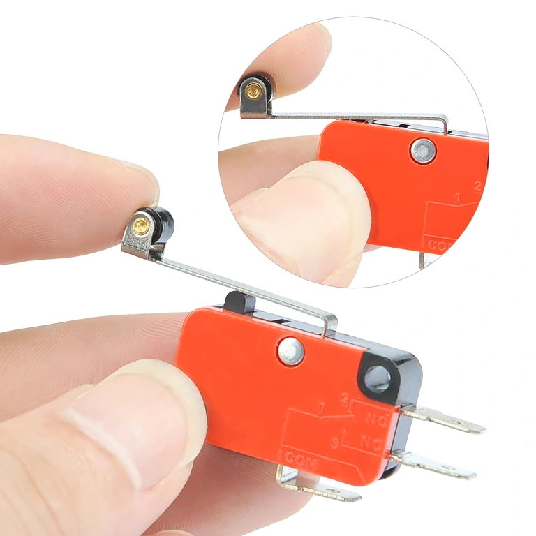 Μικροδιακόπτης περιορισμού V-156-1C25 – πλευρική όψη