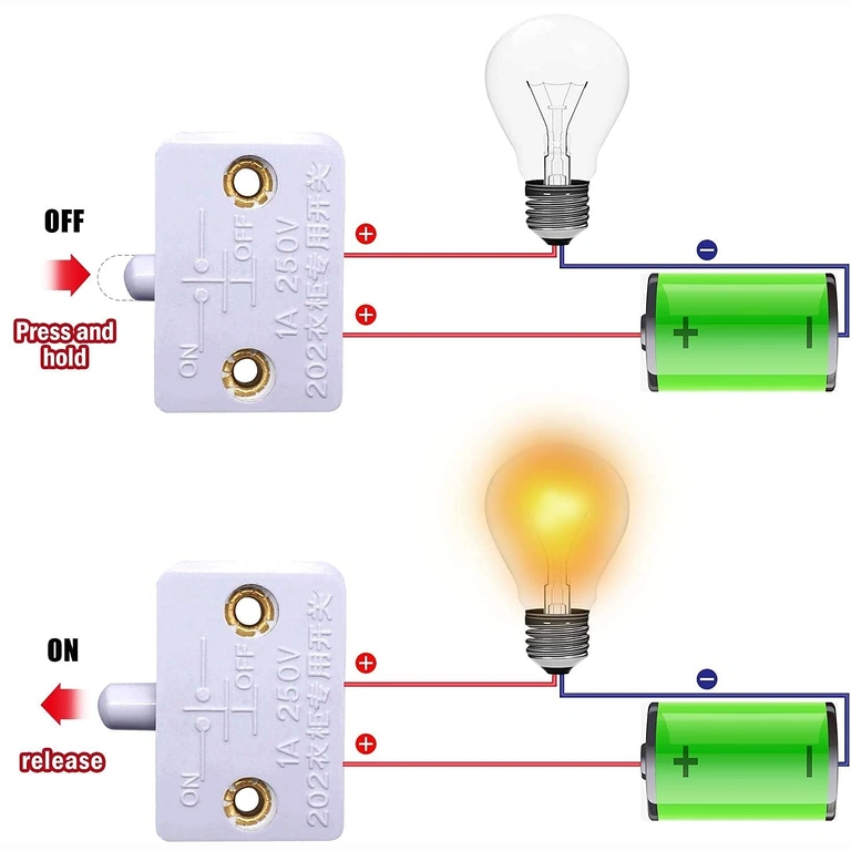Παράδειγμα σύνδεσης διακόπτη ντουλαπιού