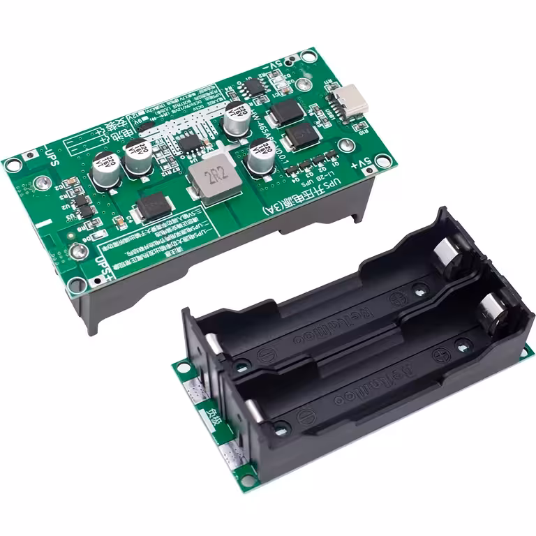 Mini UPS Module 5V/12V – UPS DC module με φόρτιση για μπαταρίες 18650
