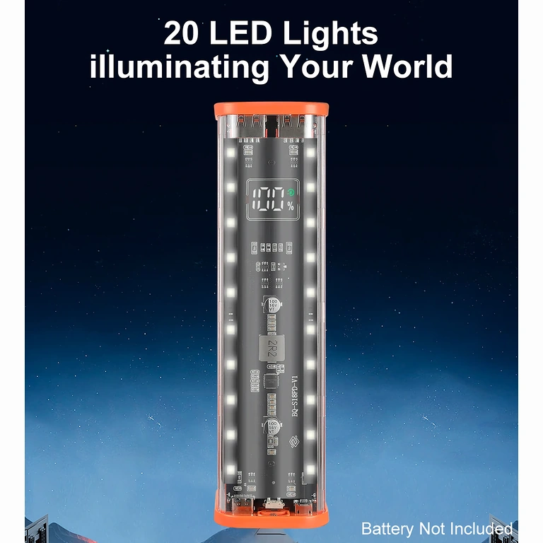 Ενσωματωμένο LED στο περίβλημα power bank για ενεργοποίηση κουμπιού