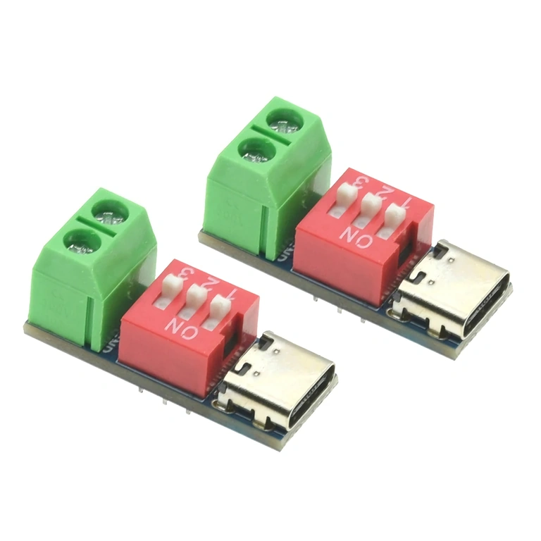 Επιλογή τάσης 5V–20V μέσω DIP