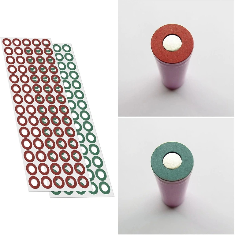 Κοντινή όψη μονωτικού χαρτιού για μπαταρίες 18650