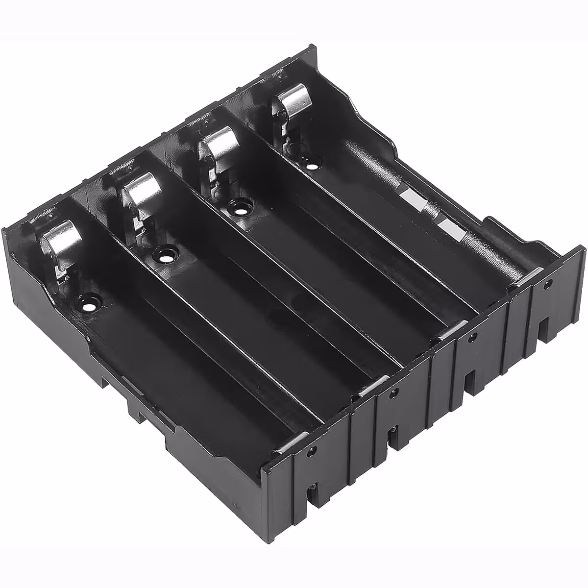 Πλευρική όψη βάσης 18650 με 4 slots