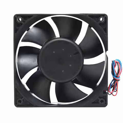 Εμπρόσθια όψη του αξονικού ανεμιστήρα 120x120mm 48V