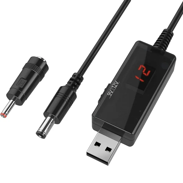 USB 5V σε 9V 12V αντάπτορας καλωδίου αναβάθμισης πηγή μονάδας UPS Ενισχυτής DC