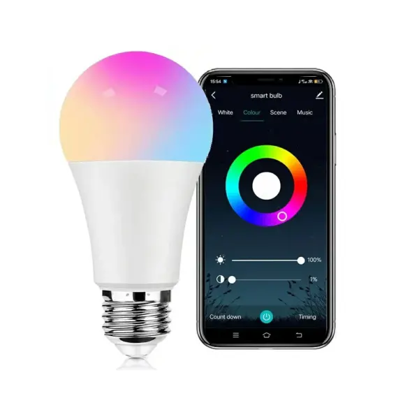 Πολύχρωμος λαμπτήρας LED WiFi Smart RGB Tuya